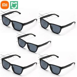 Lunettes de soleil 15 pièces Xiaomi Mijia classique lunettes de soleil carrées TAC verres polarisés lunettes rétro cadre léger sans vis Protection UV pilote