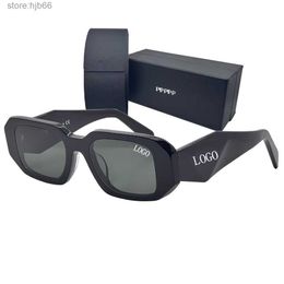 Zonnebrillen 17 Luxe Designer-zonnebrillen voor dames Heren Beroemde merken Uv400 Beschermlens Oem Odm Aanpassen Snijden Rechthoekige plankframes Hoge kwaliteit met Ori Lujc