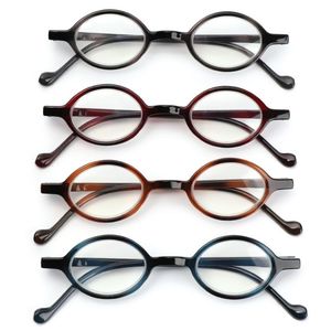 Gafas de sol 1 pieza gafas de lectura Vintage redondas 1,0-4,0 gafas de lectura hombres mujeres peso ligero con bisagra de resorte gafas de espejo plano 2023