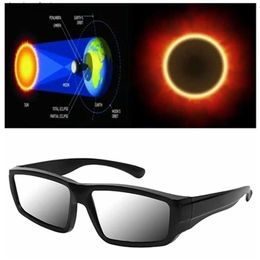 Lunettes de soleil 1 pièces protège les yeux nouveau résistant aux UV protection solaire ombrage en plastique 3D lunettes de viseur d'éclipse solaire H240316