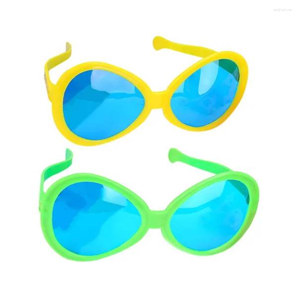 Gafas de sol, 2 uds., gafas divertidas, suministros para fiestas, accesorios de plástico de gran tamaño, festival, vacaciones, portátil, decorativas para niños