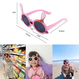 Lunettes de soleil 2021 Enfants Unisexe Cartoon Fruit Fleur Carrot Rabbit Eart Lunettes de soleil