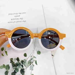 Lunettes de soleil 2021 Fashion Round Kids Lunettes de soleil Girls Childre