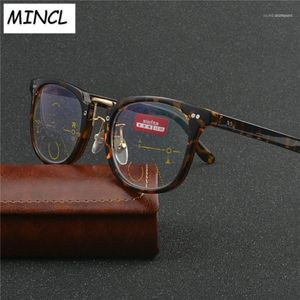 Lunettes de soleil 2021 Femmes Loyaux multifocaux Lunettes de lecture Men Fashion Half Rim Progressive Square Dioptter FML1 3247