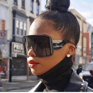 Gafas de sol 2022 para mujer, gafas de sol cuadradas de gran tamaño para mujer y hombre, gafas de sol con protección negra para mujer, montura grande, gafas Unisex