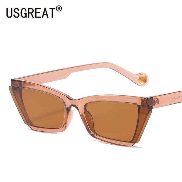 Lunettes de soleil 2022 New Cat Eye Small Frame Lunettes de soleil Femmes Hommes Flying Wing Lentilles Lunettes de soleil personnalisées Lunettes Lunettes Mode UV400 T220831