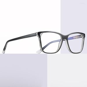 Lunettes de soleil 2022 TR90 Blue Light Blocking Lunes pour femmes Square Frame Bluelight Radiation Ccomputer Gaming 247p