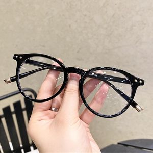 Zonnebril 2022 Transparante Bril Vrouwen Computer Anti Blauw Licht Brillen Frames Mannen Oversized Stijlen Optische Spektakel Bijziendheid Frame