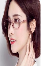 Zonnebrillen 2022 Women39s AntiBlue Light Leesbril Mode Koreaanse Ultra Plain Retro Klein Frame Verziend2526862