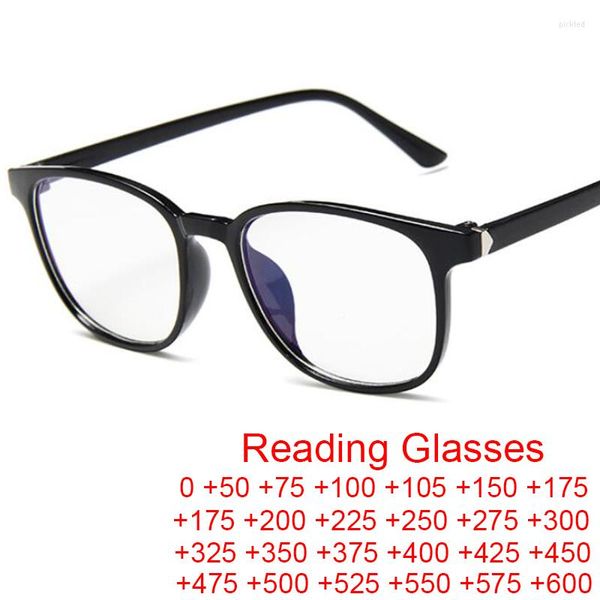 Lunettes de soleil 2023 Anti-Blue Ray ordinateur lunettes de lecture femmes mode lunettes pour hommes en plastique Transparent clair hommes cadre