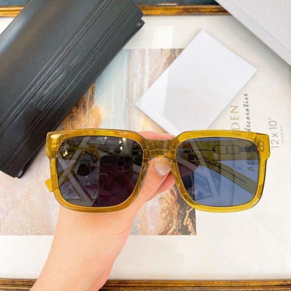 Lunettes de soleil 2023 BIU Fashion For Men Designer Rectangular Colorful Square Glasses UV400 Gafas