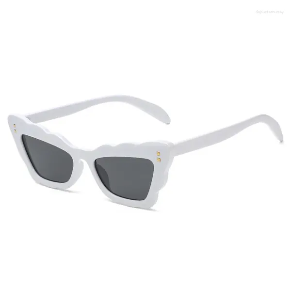 Gafas de sol 2023 Tendencia de moda Ojo de gato Ola de mujer Gafas decorativas Protección UV Hombres