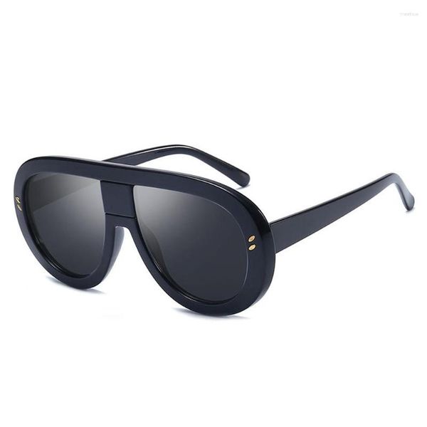 Sonnenbrille 2023 Mode Frauen Oval Marke Designer Dual Farbe Brillen Rahmen Männer Outdoor Radfahren Gläser Gafas De Sol