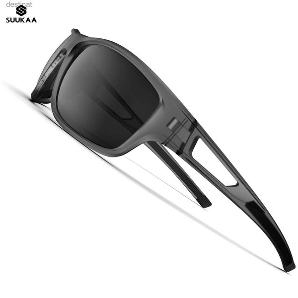 Lunettes de soleil 2023 SUUKAA nouvelles lunettes de soleil polarisées sport UV400 pour hommes femmes pêche course cyclisme Golf conduite nuances lunettes de soleil TR90L231219