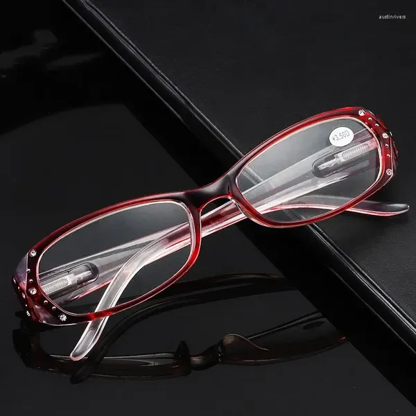 Lunettes de soleil 2023 Vintage strass lentille asphérique femmes lunettes de lecture imprimé floral dame lecteur avec diamant Gafas De Lectura
