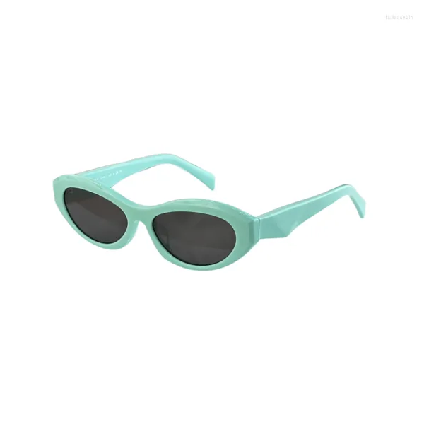 Lunettes de soleil 2023 femmes à la mode carré vert luxe lunettes personnalité rétro UV400 oeil de chat acétate extérieur conduite Cool