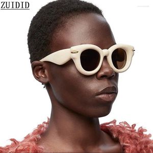 Zonnebril 2024 Cat Eye Vrouwen Trendy Y2k Ovale Mode Bril Vintage Luxe Lentes De Sol Mujer Lunette Soleil Femme Zonnebril