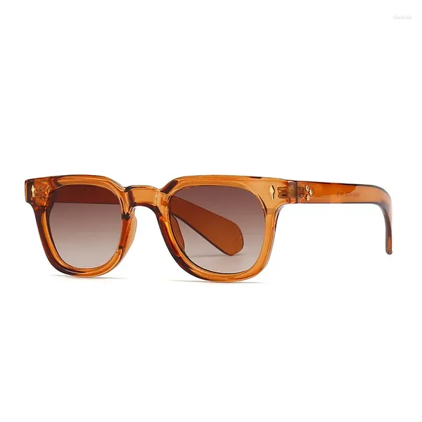 Lunettes de soleil 2024 Europe et États-Unis Street Po Instagram Modèle Square Rice Pin Fashion