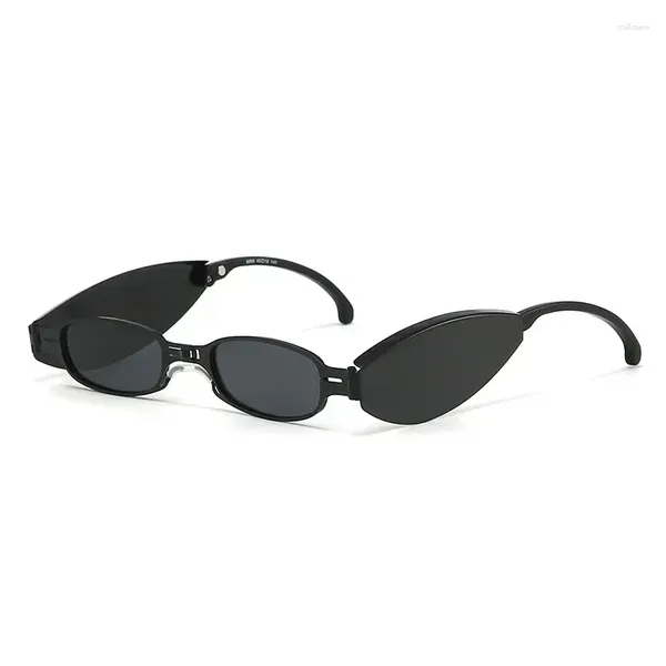 Lunettes de soleil 2024 hommes polarisés pliables Femmes Fashion Mini Mini confort