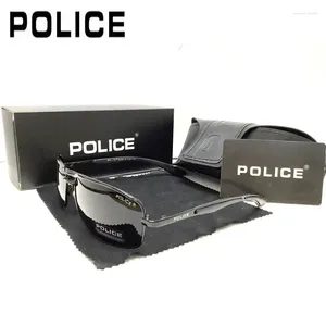 Lunettes de soleil 2024 hommes classiques carrés policiers marque design UV400 Protection nuances Hombre lunettes pilote