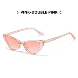 Zonnebrillen 2024 Nieuwe zonnebril met kleine kattenoog Kleine frame voor heren klassieke retro zonnebrillen voor dames zomermode bril UV400 Gafas de sol mensen