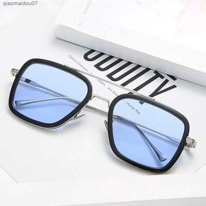 Lunettes de soleil 2024 Nouvelles lunettes de soleil pour hommes carrés Fashion Metal Steam Punk Womens Sunglasses Fashion Outdoor Sunshades Unisexe Accessoriesl2404