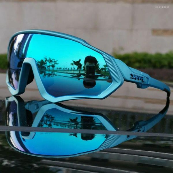 Lunettes de soleil 2024 Sport extérieur polarisé 5 verres à vélo de vélo de road Mtb hommes femmes roulant de lunettes de vélo de lunettes