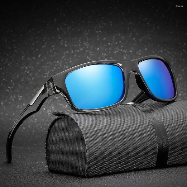 Gafas de sol 2024 Venta Nomanov Estilo de verano Película de color Moda al aire libre Polarizado Lente de espejo colorido Anti-UV Gafas anti-viento