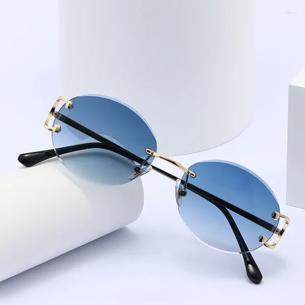 Gafas de sol 2024 Trendy for Women Men Summer Sunning Gafas Sun Gafas de sol de moda