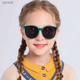 Zonnebrillen 3-12 jaar oude kinderen gepolariseerde zonnebrillen zacht tpee vierkante frame Cat oog wx