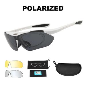 Lunettes de soleil 3 Lens antiimpacts Military Tactical Goggles Polaris Airsoft Shoting Luging Outdoor Fishing Cycling Gesting Sunglasses