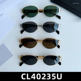 Sonnenbrille 40235U Mode Damen für Mann Brille Vintage Waren Designer Sommer UV400 Trendy Monst Koreanisch