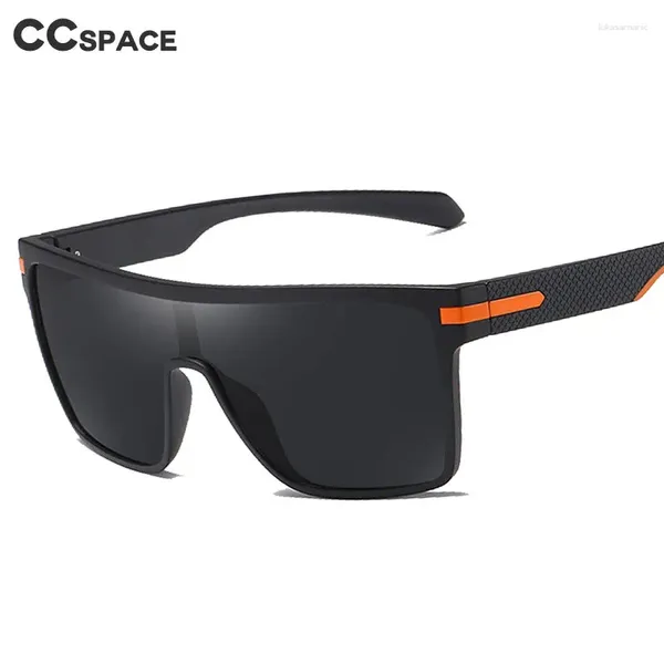 Gafas de sol 45993 Lente de una pieza de una pieza Polarizadas Gastas Sol Hombres Rectángulo UV Protección UV Goggles Mujeres Deportes de moda elegantes