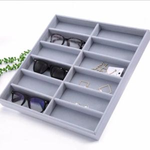 Zonnebrillen 6/10/12 Grids Glazen Organisator Tray Sunglasses Display Box Props Sieraden Organisator Tray