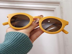 Zonnebril 7 Kleur Schattige Kinderen Familie Volwassen Vrouwen 2021 Designer Materiaal Matte Gafas De Sol Decoratieve Ronde Lens UV4007354016