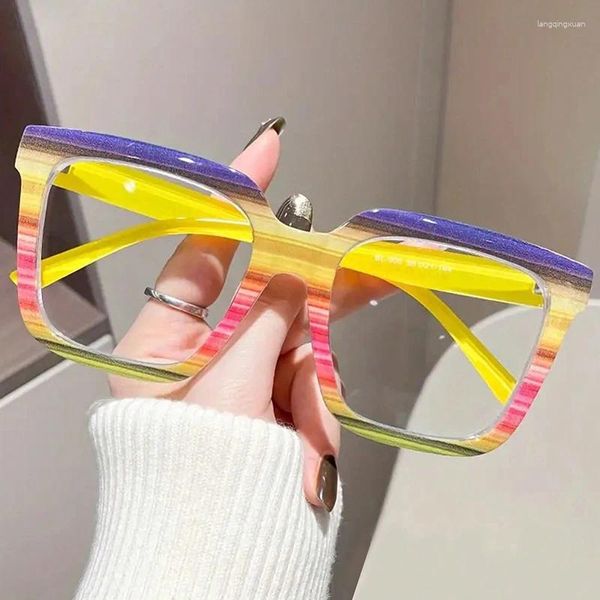 Lunettes de soleil Une paire de verres plats anti-bleus à grand immeuble à l'abri des accessoires de PO haut de gamme