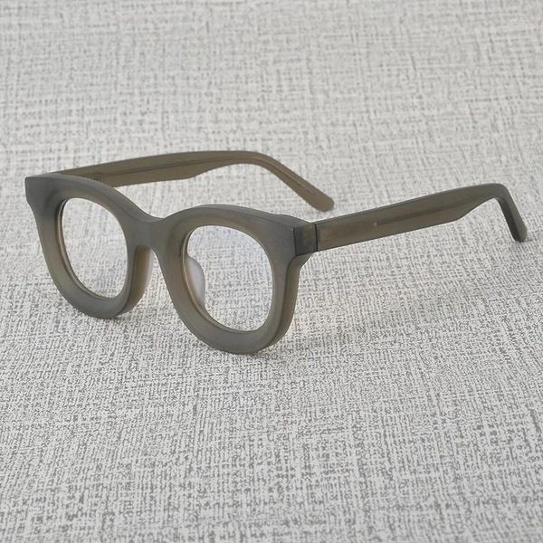 Gafas de sol Acetato Gafas de lectura Hombres de alta calidad Vintage Grueso Negro Tortuga Anteojos Marco Masculino Mujeres Espectáculos para prescripción