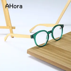 Gafas de sol Ahora 2024 Europa América gafas de lectura mujeres hombres patas de madera presbicia gafas 1,0 1,5 2,0 2,5 3,0 3,5