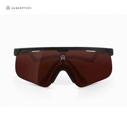 Zonnebrillen Alba Optics 4 Lens gepolariseerd voor mannen en vrouwen TR90 fietsen bril Sportsbril fietsen fietsen visglazen pochromic 981