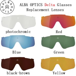 Lunettes de soleil Alba Optics Delta / Stratos Loyaux photochromiques remplacés les lentilles polarisées pour les lunettes de soleil à vélo