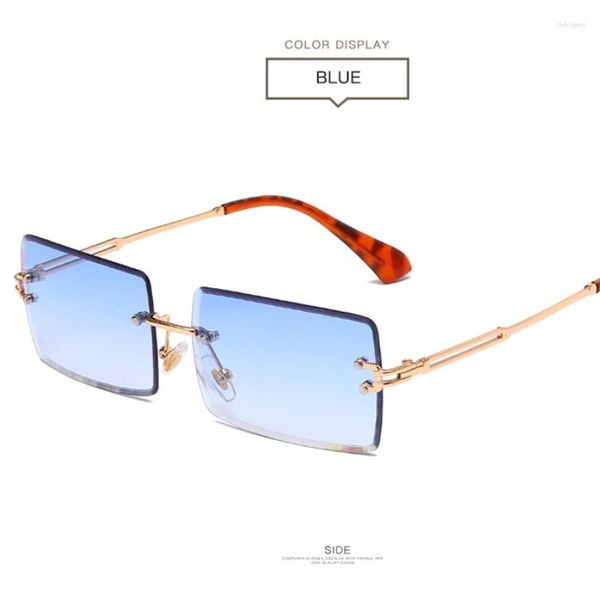 Gafas de sol cuadradas de aleación para mujer, gafas de lujo avanzadas para niños, gafas de hombre Vintage para hombre UV400