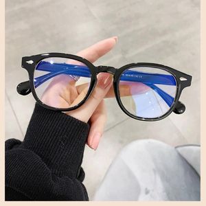 Lunettes de soleil Anti lumière bleue bloquant les lunettes Vintage ordinateur hommes jeu myopie optique lunettes monture oculaire