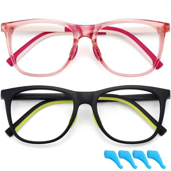 Lunettes de soleil Anti-lumière bleue lunettes pour enfants mode classique Tr Nerd lunettes de Protection enfants mignon ordinateur lunettes fille cadre W-613