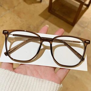 Lunettes de soleil Lunes légères anti-bleu femmes Eeil for Men Square Eyeglass Frame Myopia Rivet Optical Eyewear Frames Gafas Mujer