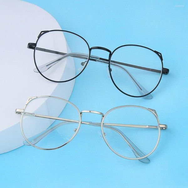 Gafas de sol Anti-Blue Light Gafas Mujeres Hombres Cute Cat Ears Frame Protección ocular Ultra Eyeglasses Gafas de computadora