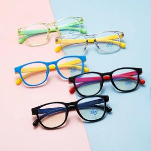Zonnebrillen anti-blauw lichte kinderglazen siliconen computer comfortabele bril online klassen oogbescherming ultra draagbaar frame