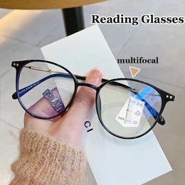 Zonnebrillen Anti-blauw licht Progressieve leesbril Ultralight Bifocaal Multifocaal Presbyopie Brillen Afgewerkt ver dichtbij zicht Brillen