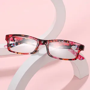 Zonnebril Anti Blauw Licht Leesbril Oogbescherming Verziend Brillen Damesmode Elegante Print Bloem Ultralight Frame Brillen