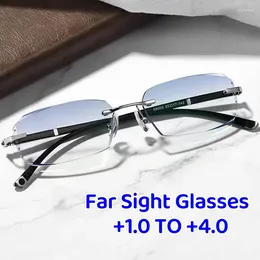 Sonnenbrille Anti-Müdigkeit Hyperopie Brille für ältere Menschen Schnittkante Lesen rahmenlos Trend Anti-Blaulicht Presbyopie
