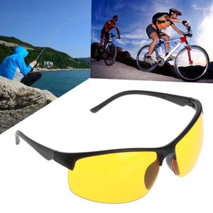 Lunettes de soleil Anti-éblouissement, Vision nocturne, pour la conduite, la pêche, le cyclisme, Protection extérieure, unisexe, UV400, jaune, lunettes de sport